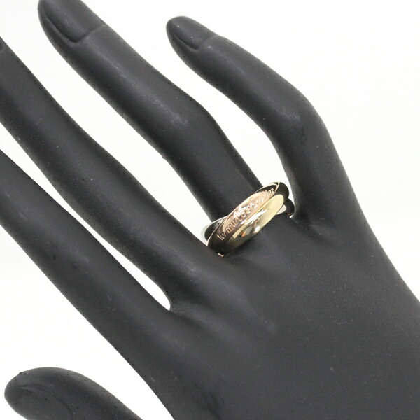 楽天市場】カルティエ リング トリニティ クラシック MM K18 YG WG PG