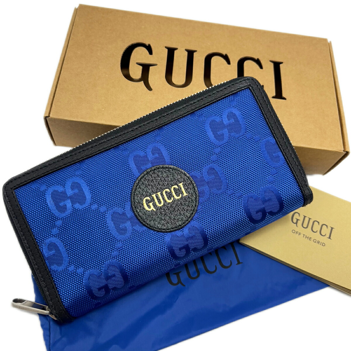 楽天市場】【中古】 グッチ 長財布 オフザグリッド ジップアラウンド