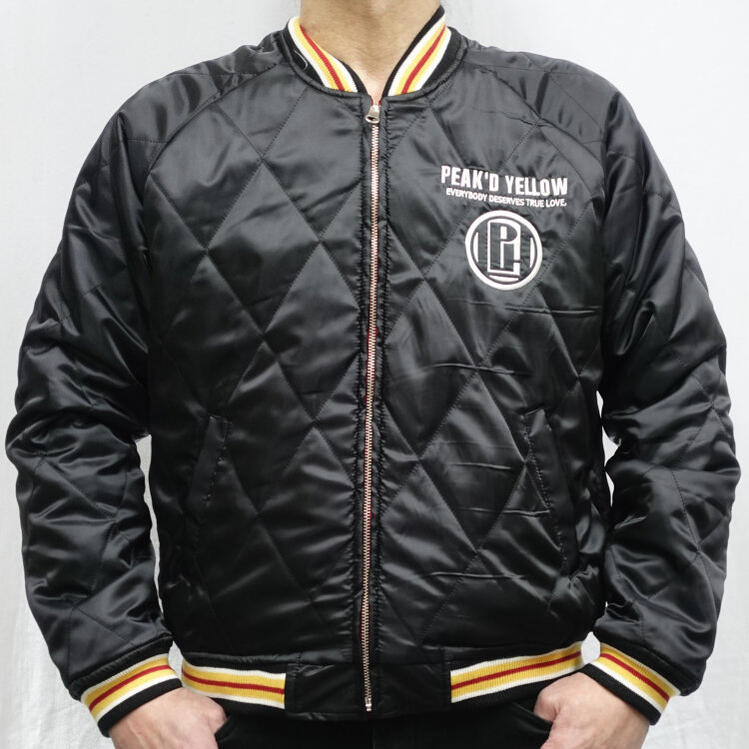 楽天市場】ピークドイエロー Peak'd Yellowリバーシブルスカジャン