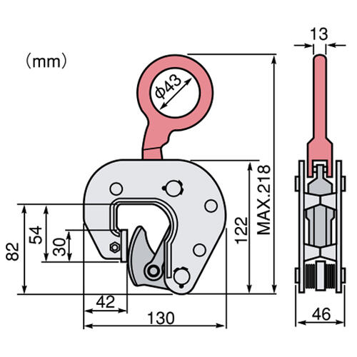楽天市場】スーパーツール ドラムリフトクランプ 容量 0.5t ドラム缶