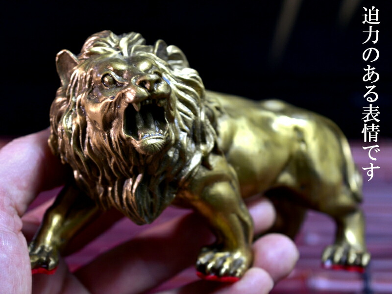 楽天市場】ライオンの置物 風水銅製獅子 : 中国貿易CTCオンラインShop