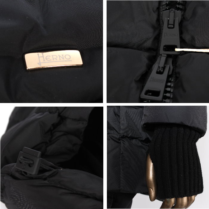 楽天市場】HERNO ヘルノ ダウンコート POLAR-TECH ブラック PI0660D