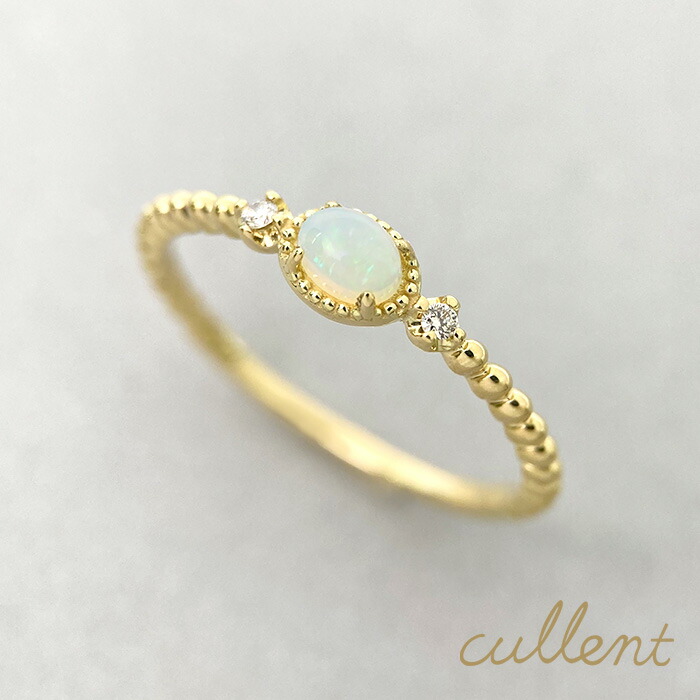 楽天市場】K18オパールリング destiny oval リング K18 18金 18k