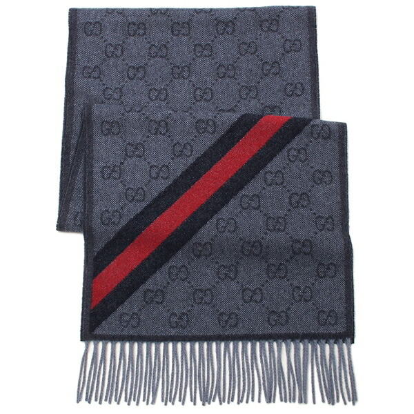 楽天市場】グッチ スカーフ バンダナ ストール ネイビー メンズ