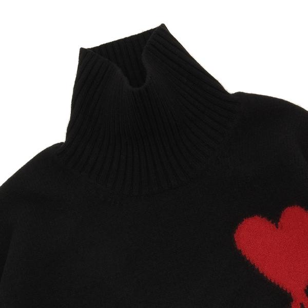 楽天市場】アミパリス ニット セーター ブラック メンズ AMI PARIS