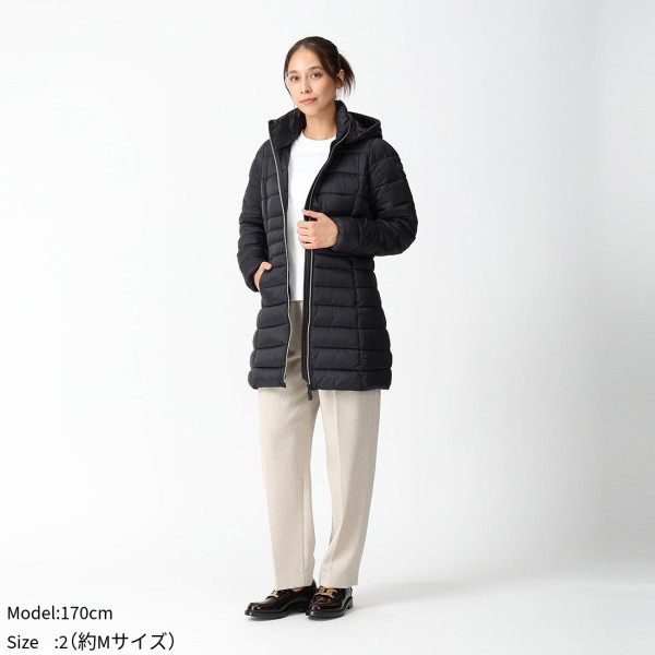 楽天市場】セーブザダック ダウンジャケット コート リーゼ ブラック