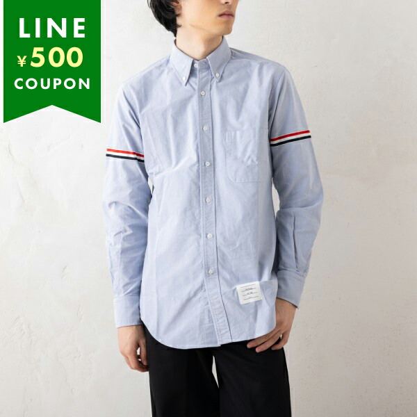 楽天市場】トムブラウン シャツ ブラウス ブルー メンズ THOM BROWNE