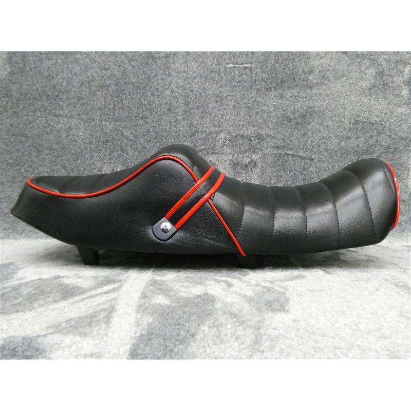 楽天市場】XJR400 後期 新 黒 赤 ラクダ タックロール シート