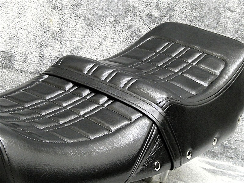 楽天市場】Z400FX 鋲打ち E4柄 黒 カスタムシート/あんこ抜き 純正風