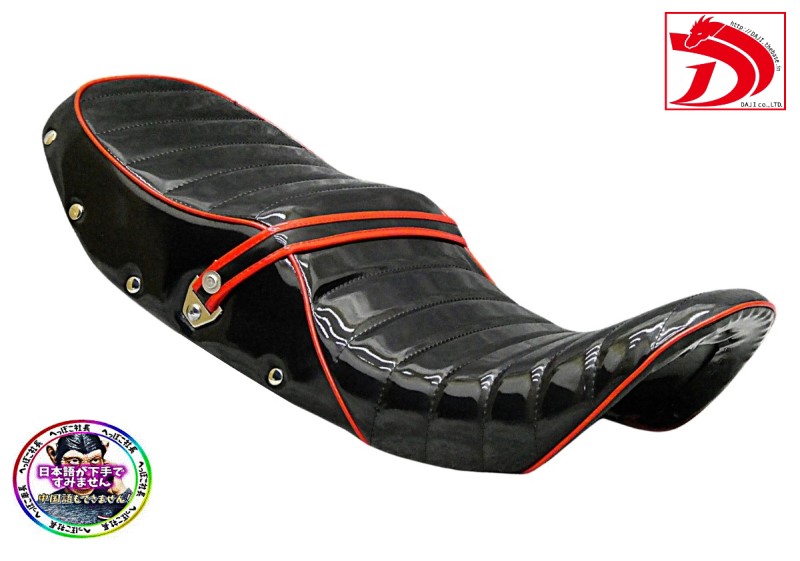 楽天市場】GPZ400F 黒赤エナメル 鋲付き タックロールシート