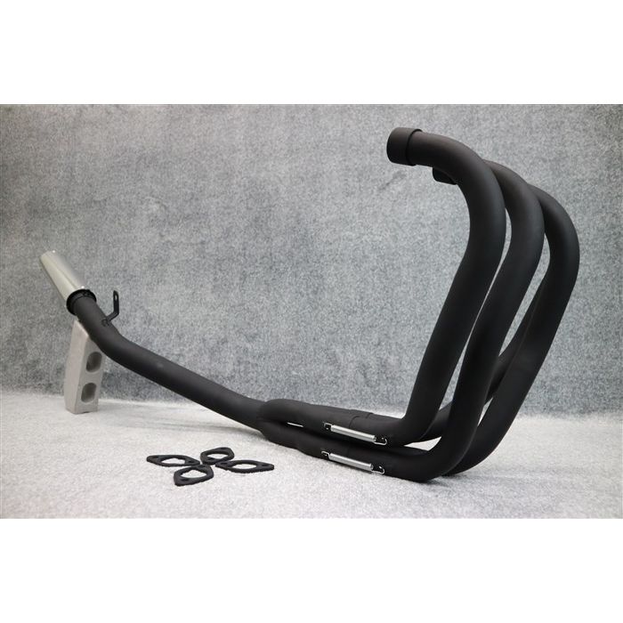 楽天市場】ZRX400 DJガニマタ 6分割 マフラー ブラック ＋