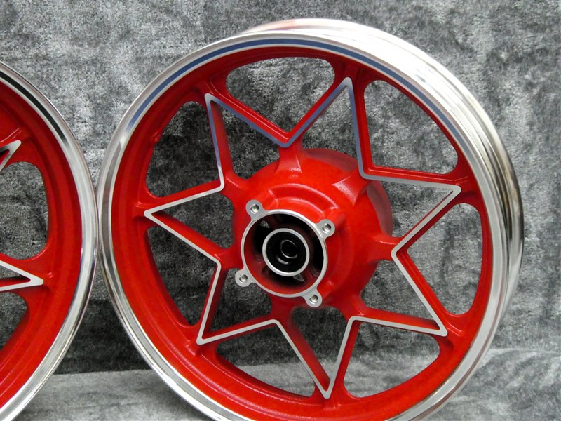 楽天市場】【利益還元】ゼファーΧ キャストホイール レッドセブン /赤