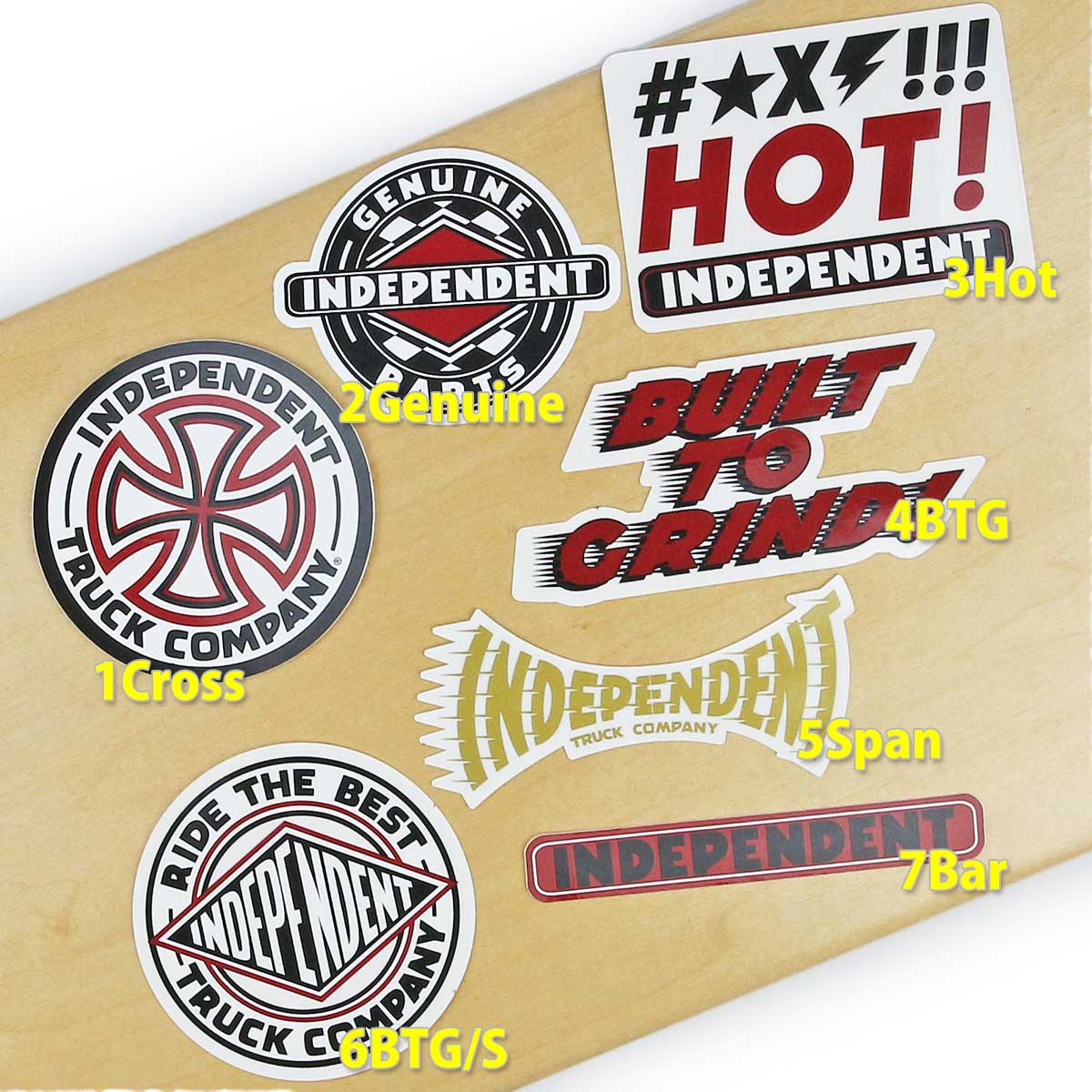 楽天市場】インディペンデント スケボー ステッカー シール デカール