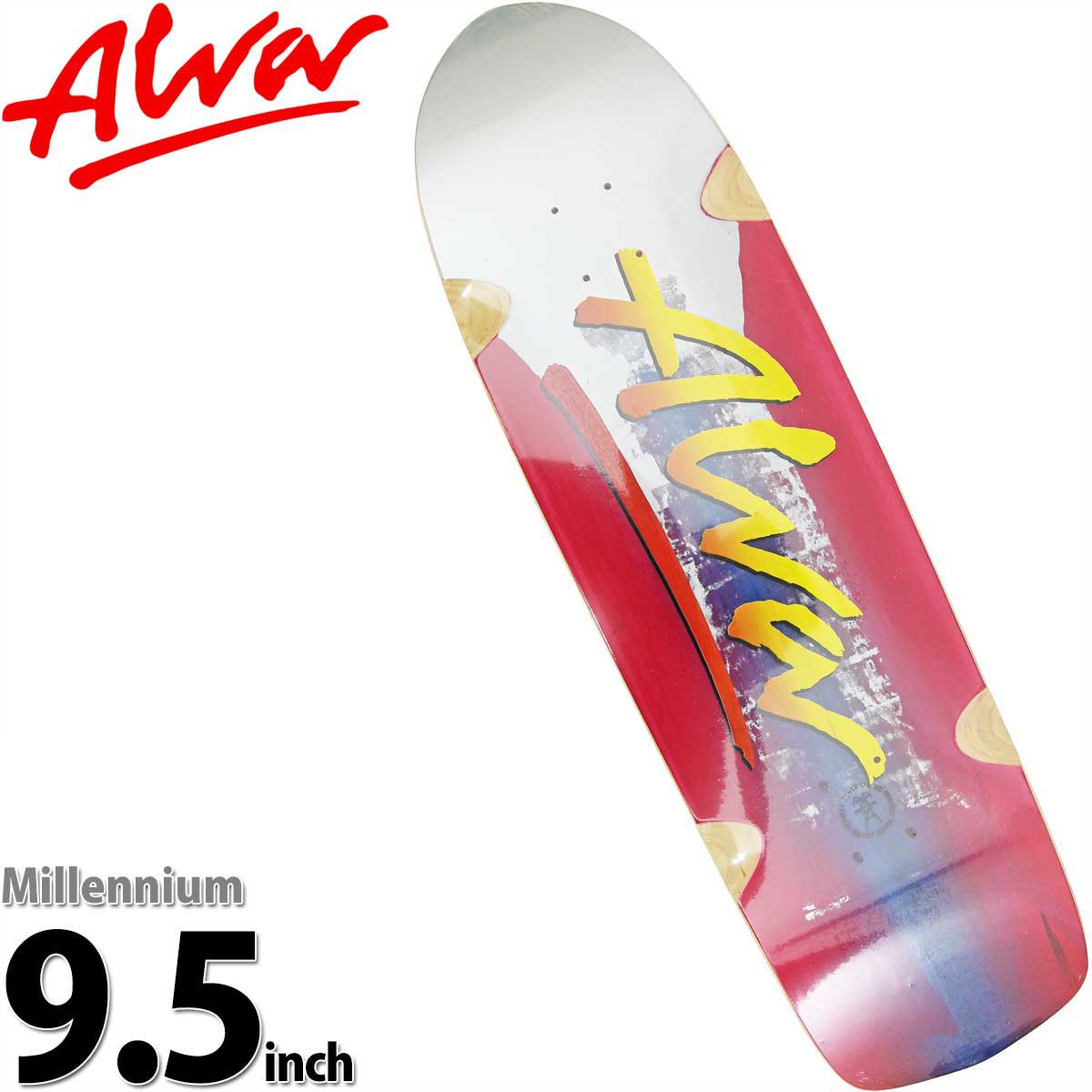 楽天市場】【ラスト1本】 アルバ 9.5 インチスケボー デッキ Alva