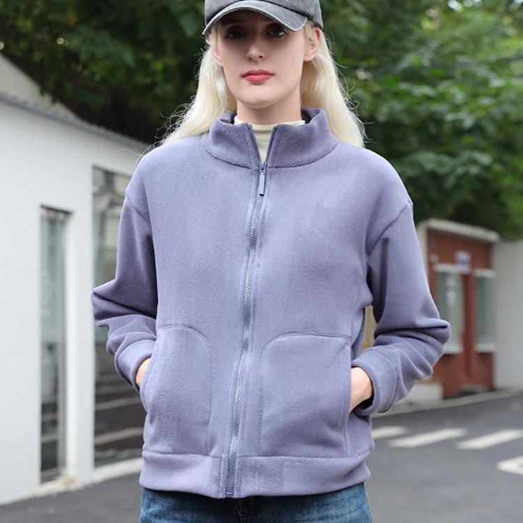 楽天市場】フリースジャケット メンズ レディース ジップアップ 長袖