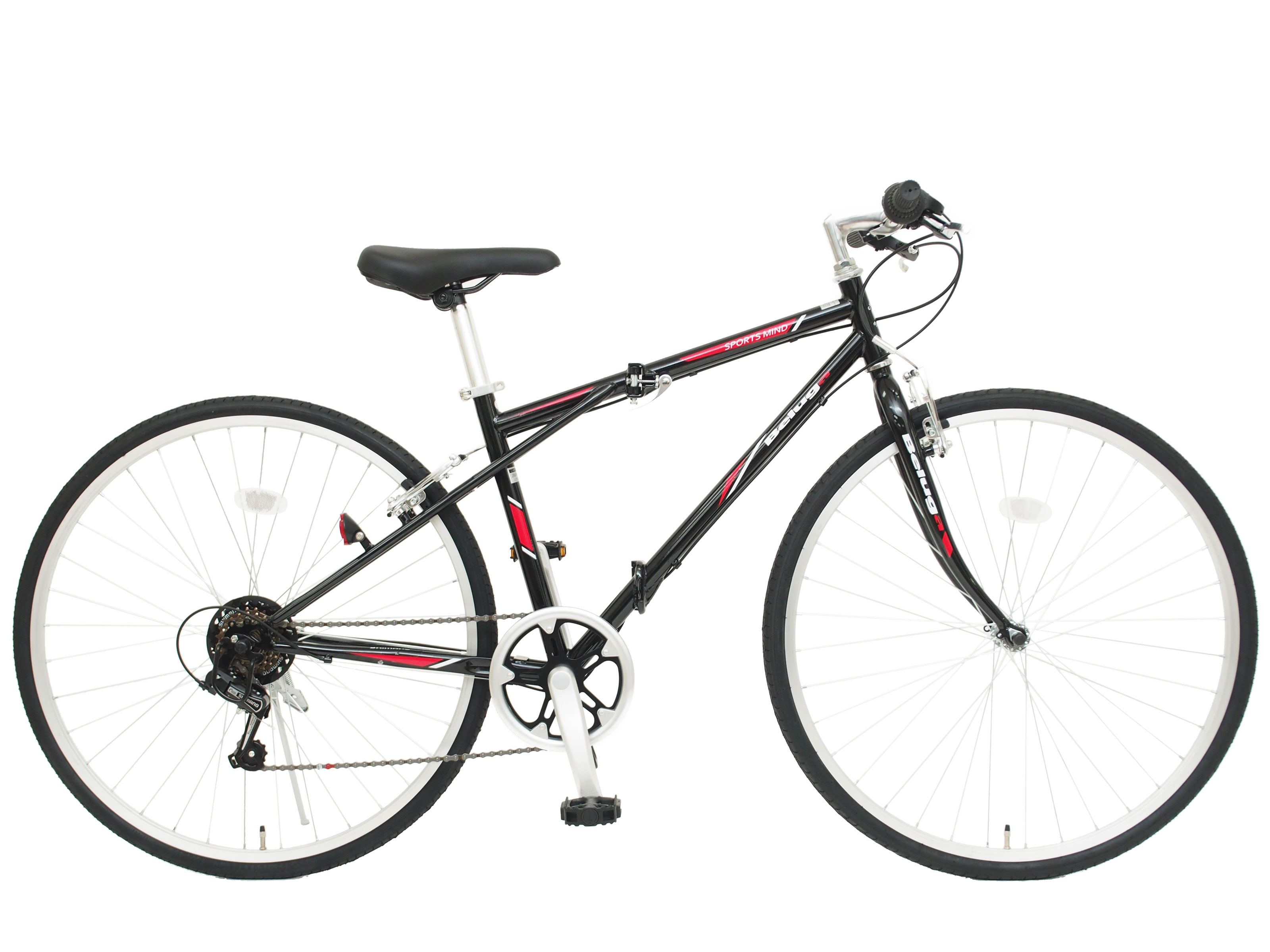 楽天市場】700×28C クロスバイク 折りたたみ自転車 ベルーガ シマノ6段