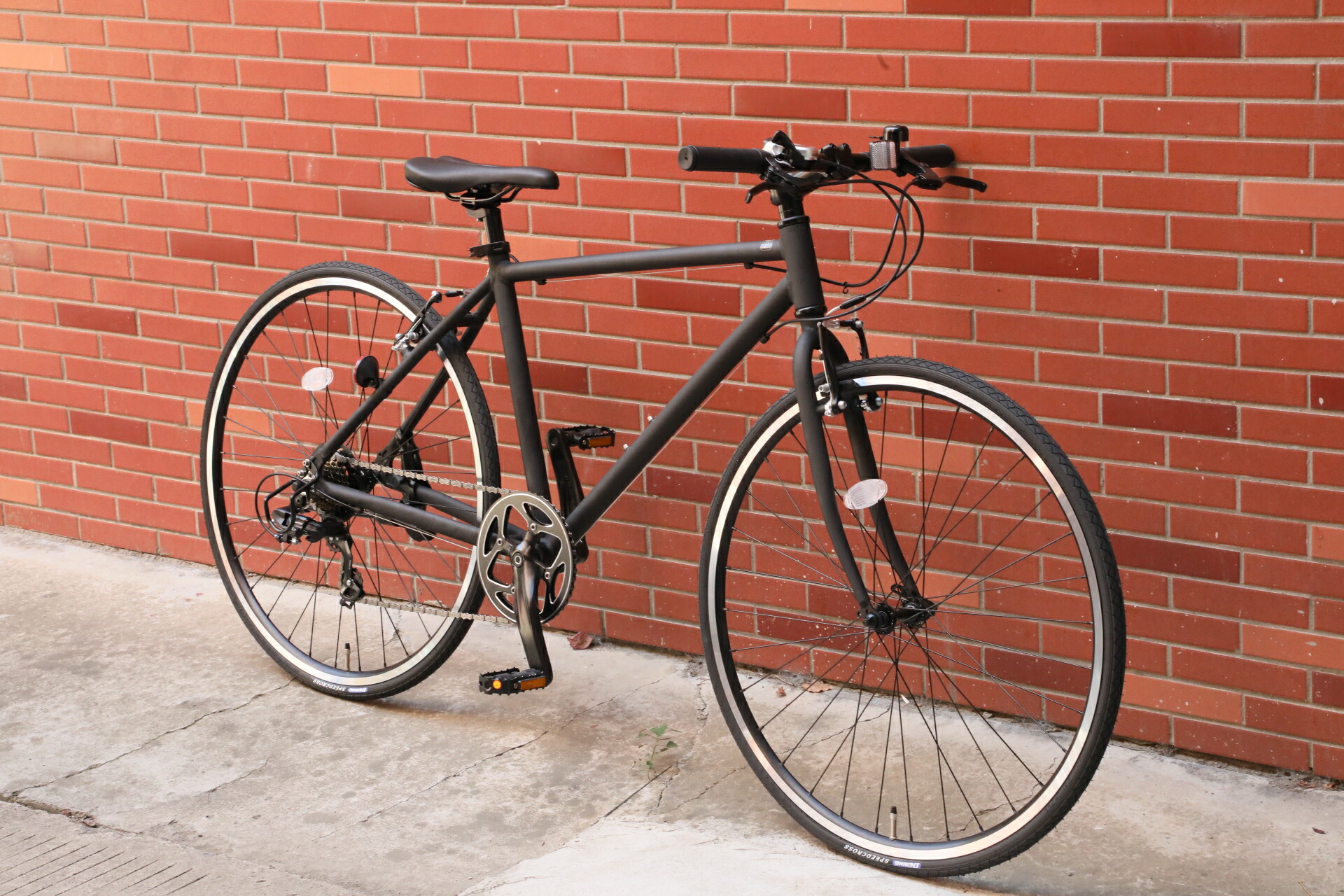 楽天市場】クロスバイク アルミ製 自転車 送料無料 8割完成車 シマノ 7