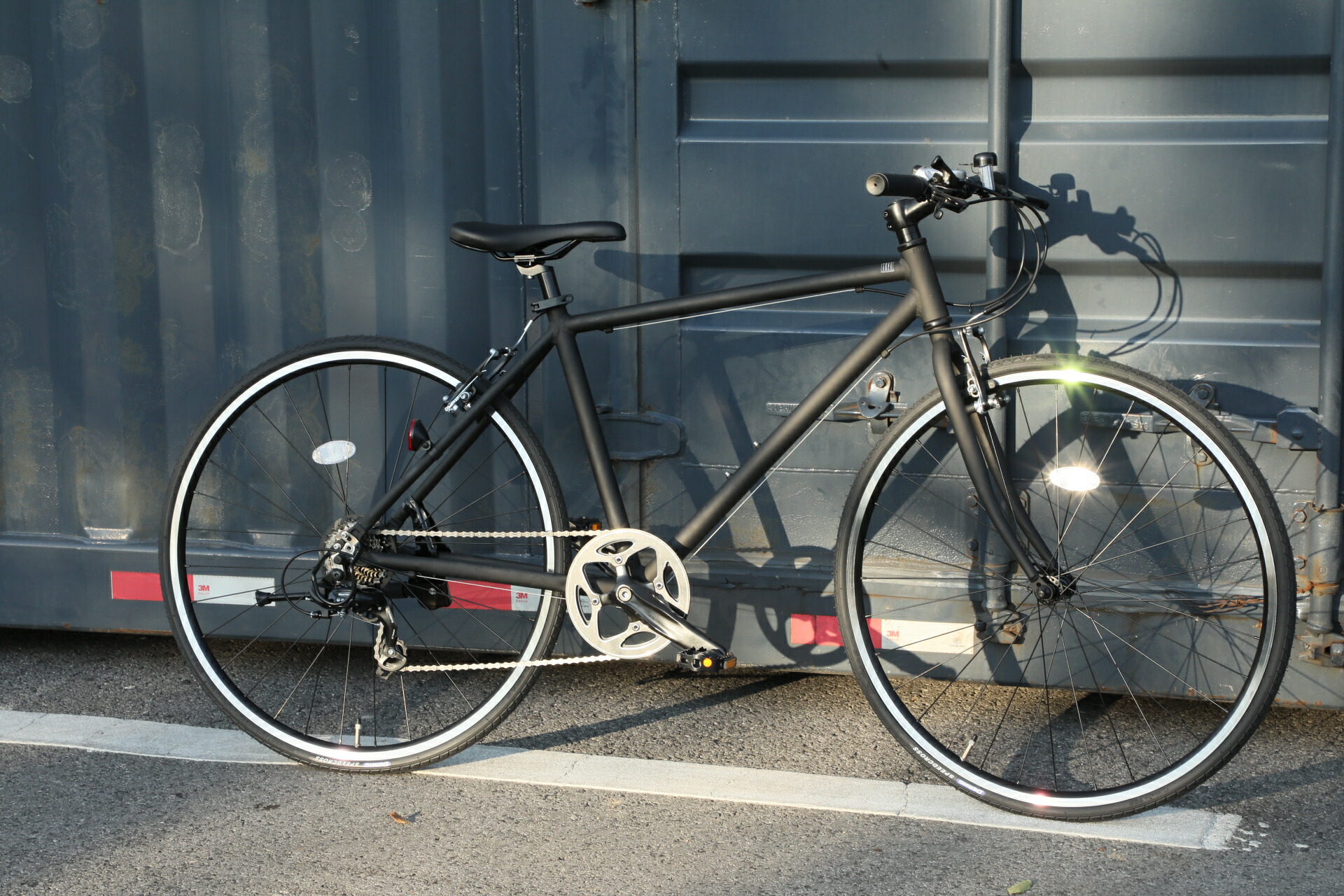 楽天市場】クロスバイク アルミ製 自転車 送料無料 8割完成車 シマノ 7