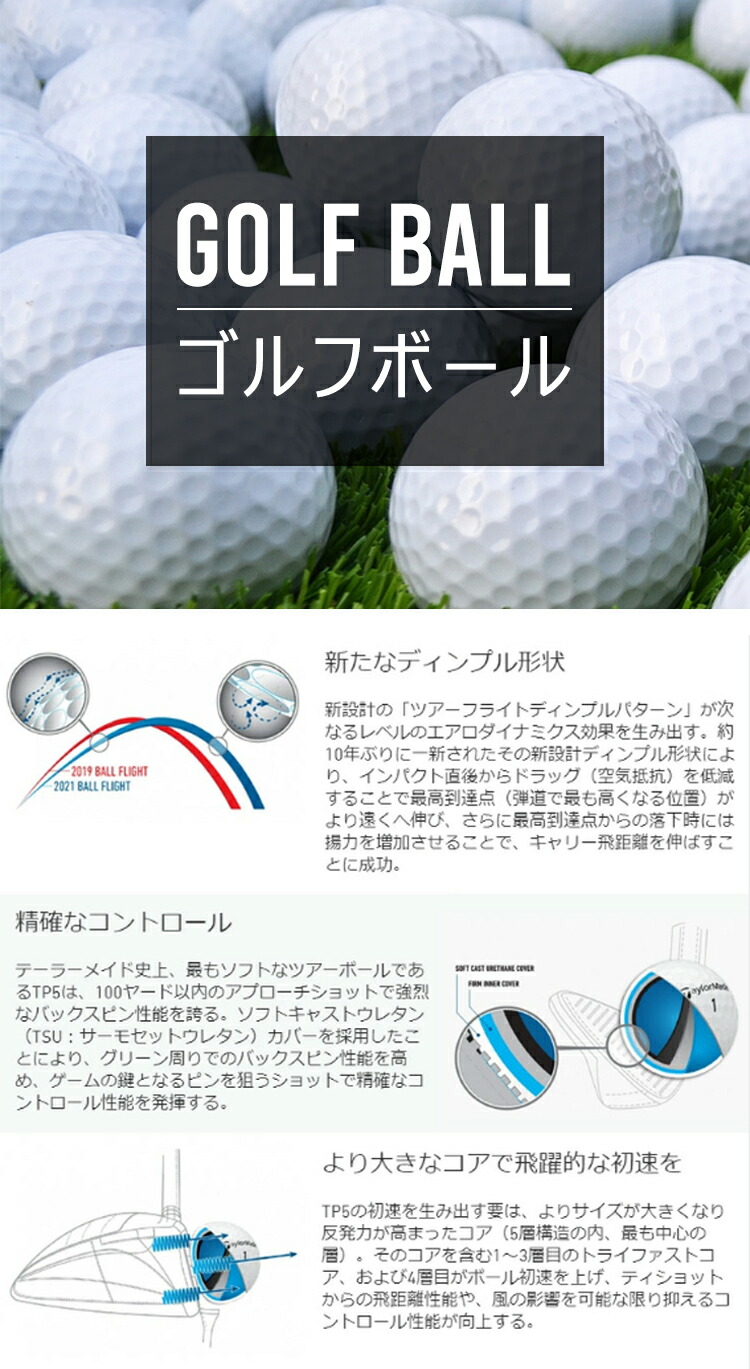 楽天市場】ゴルフボール 6個セット 高弾性 ゴルフプレゼント セット