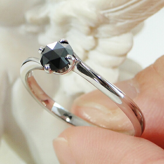 楽天市場】Pt950 ブラックダイヤモンド リング 指輪 プラチナリング