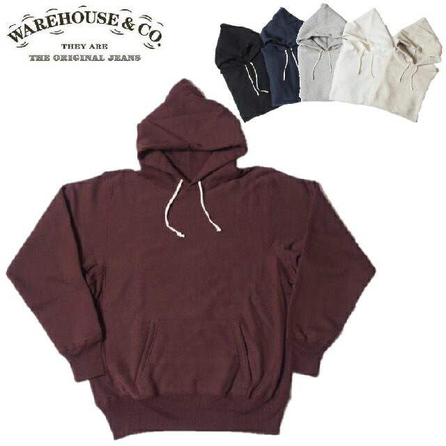 楽天市場】WAREHOUSE Lot.484 無地裏起毛ヘビーウェイト脇リブフード