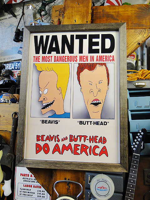 楽天市場】ポスターフレーム （ビーバス＆バットヘッド/ウォンテッド