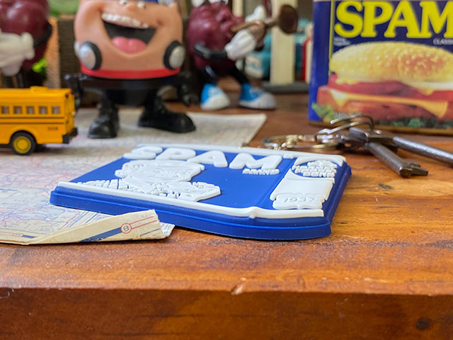 楽天市場】昔のスパム缶 ラバーキーホルダー アメリカン雑貨 アメリカ