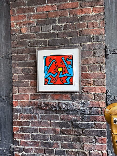 楽天市場】キース・ヘリング アートフレーム （Untitled,player） 木製