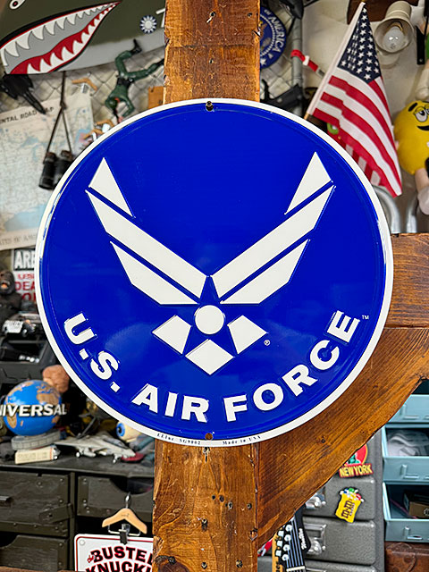 楽天市場】U.S.エアフォース ラウンド型 ブリキ看板 アメリカン雑貨