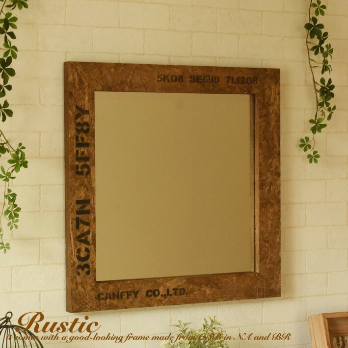 アンティーク 木製壁掛ミラー ウォールミラー 【引取可】【近隣配送可