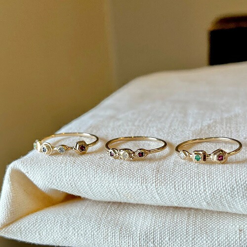 楽天市場】Rusty Thought Multi Chaton Ring 3 stones. : C-G