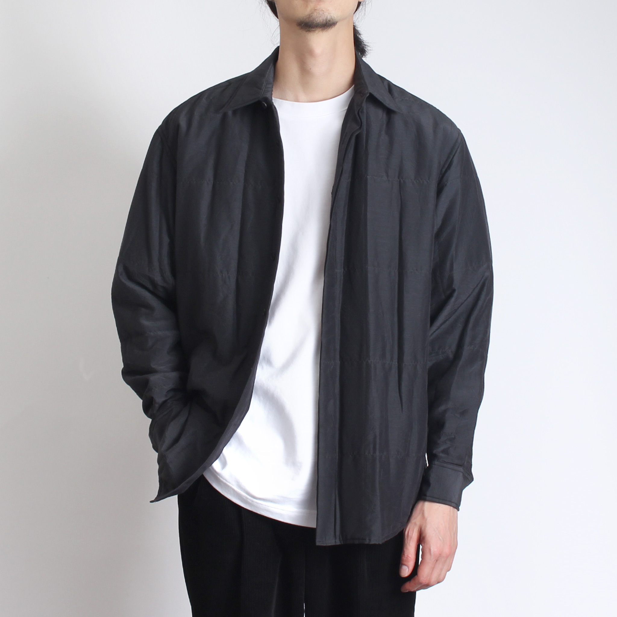 楽天市場】オーラリー AURALEE メンズ 長袖シャツ QUILTED LIGHT SILK