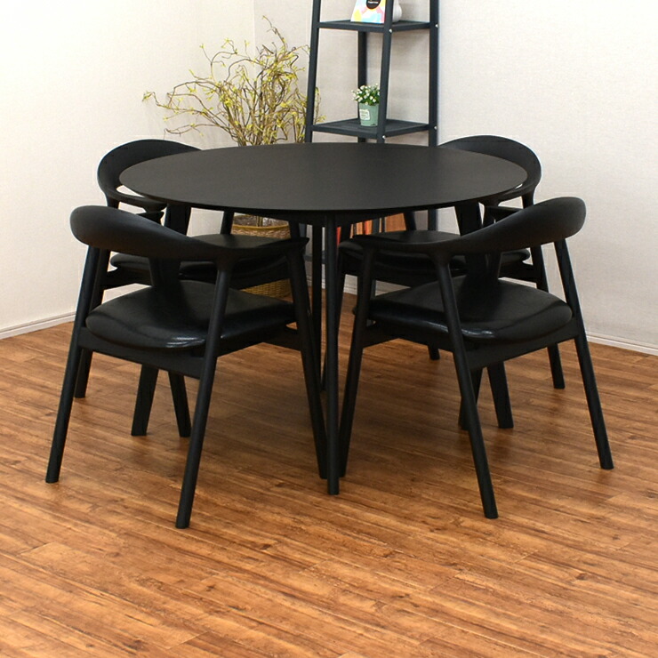 楽天市場】丸テーブル ダイニングセット 5点 幅108cm オーク cote108-5