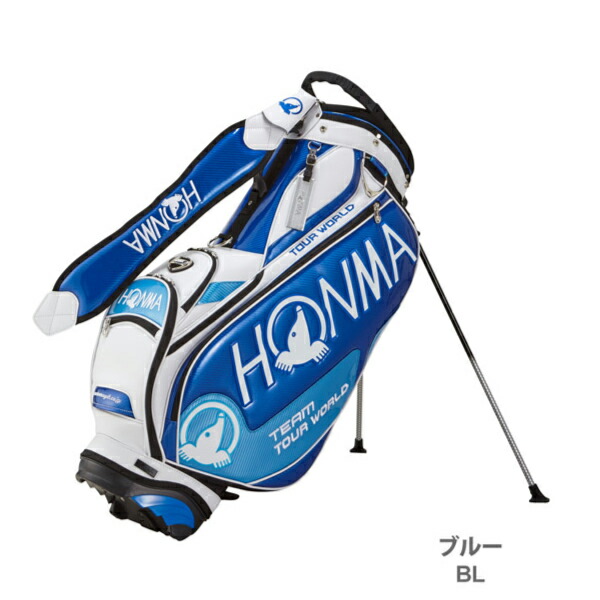 HONMA キャディバッグ 青白HONMA ゴルフバッグ 青/白 Amazon | 本間