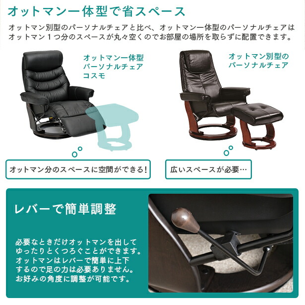 楽天市場】パーソナルチェア リクライニングチェア 1人掛け 1P