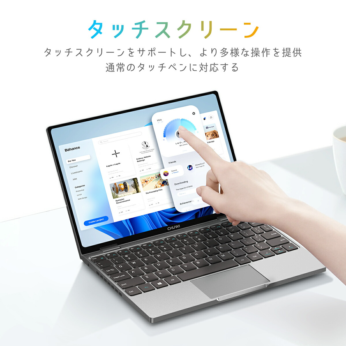 楽天市場】☆CHUWI ノートパソコン タッチパネル 10.51インチ 360