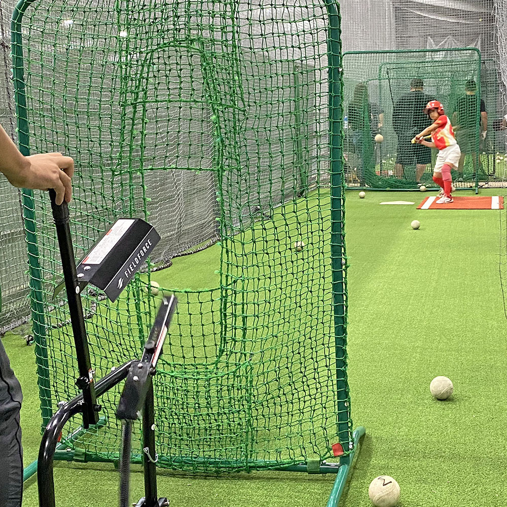 楽天市場】ソフトボール用 FKAM-500S手動式小型ピッチングマシン 2号球