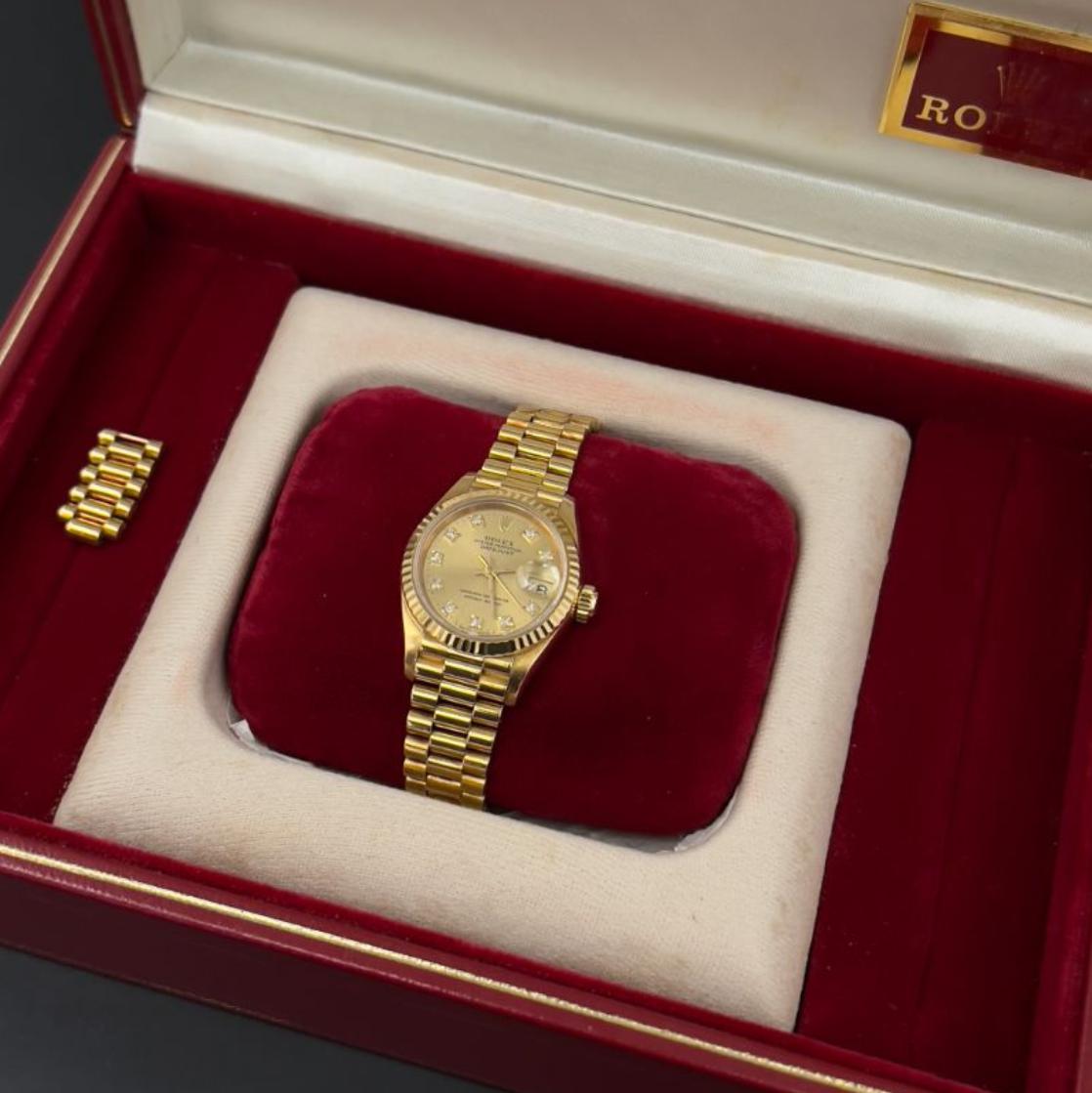 楽天市場】ROLEX ロレックス デイトジャスト K18YG AU750 10Pダイヤ