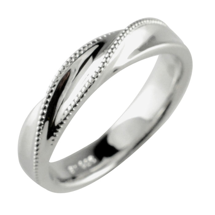 楽天市場】k18 リング 指輪 18金 結婚指輪 ミルウチ 18k ホワイト