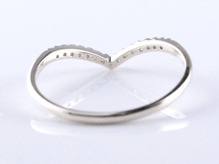 楽天市場】リング ダイヤモンド プラチナ プラチナ900 pt900 V字リング