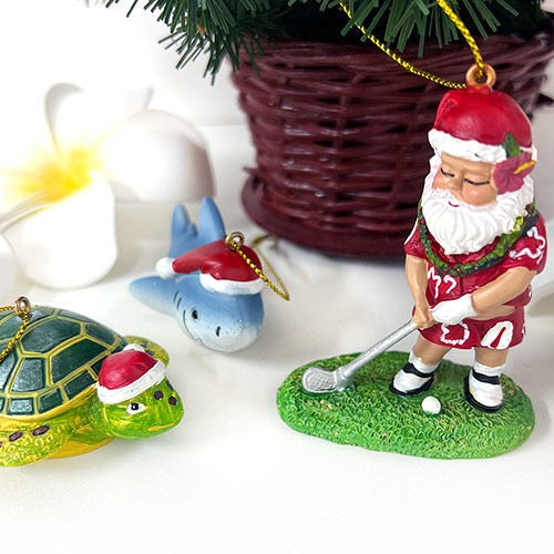 楽天市場】ハワイアンサンタ クリスマス オーナメント F クリスマス