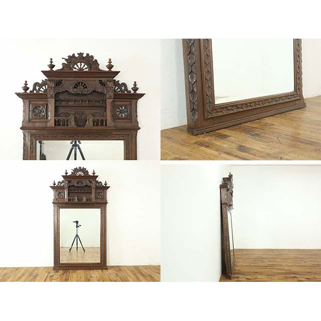 楽天市場】ミラー アンティーク 壁掛け 鏡 美容室 サロン 仕様