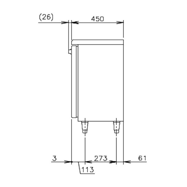 楽天市場】ホシザキ テーブル形冷蔵庫 RT-120MTCG｜内装カラー鋼板