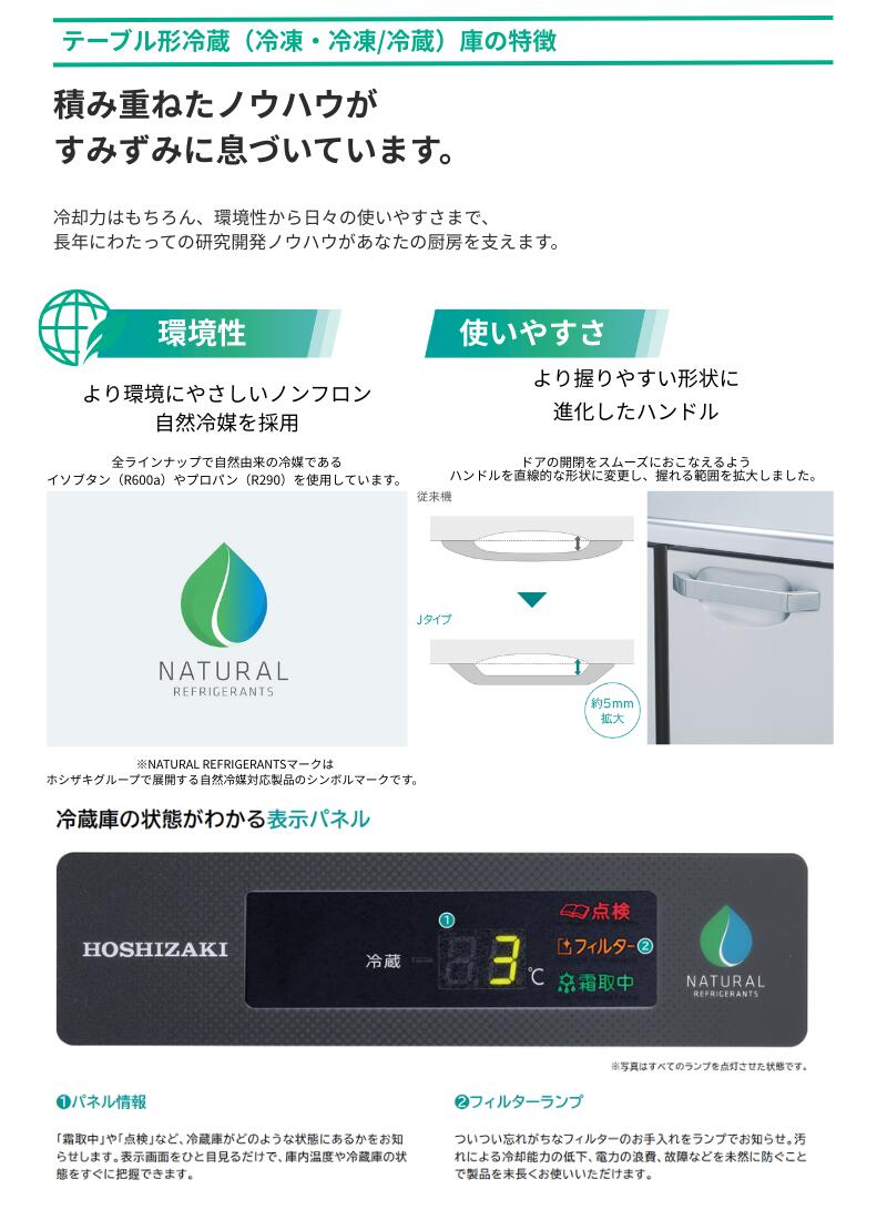 楽天市場】RFT-120MNCJ ホシザキ テーブル形冷凍冷蔵庫 コールド