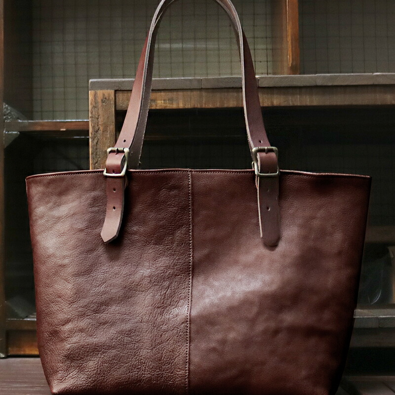 楽天市場】トートバッグ 本革 日本製 ファスナー付き 男女兼用 ユニ