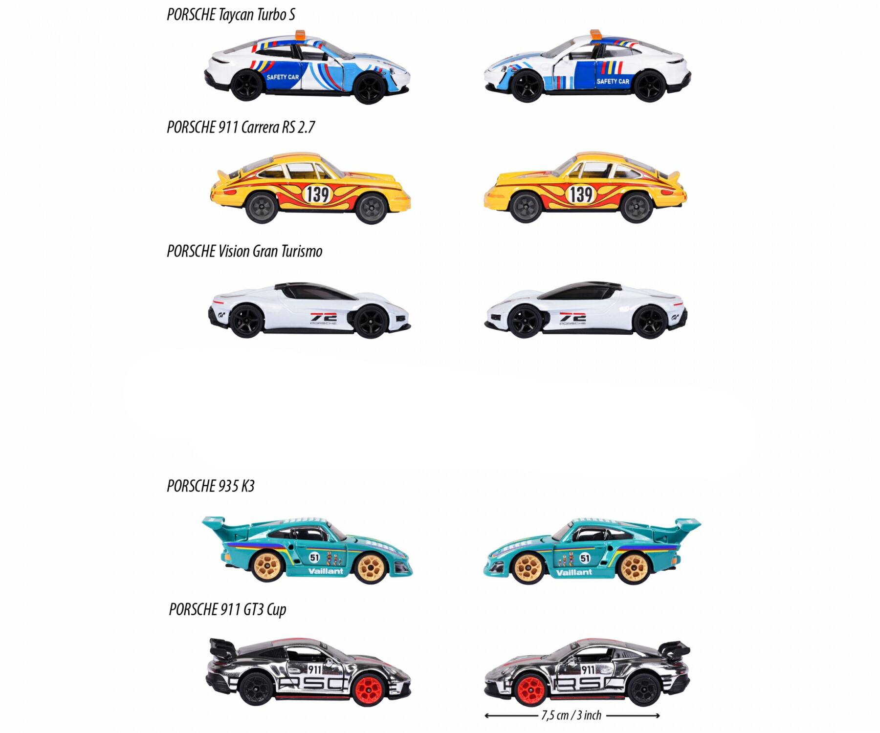 楽天市場】マジョレット 1/64 ポルシェ デラックス アソート 5台セット