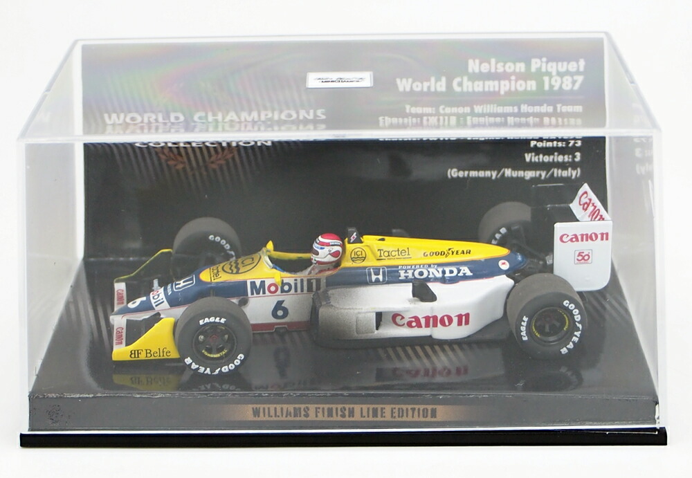 楽天市場】ミニチャンプス 1/43 ウィリアムズ ホンダ FW11B ネルソン