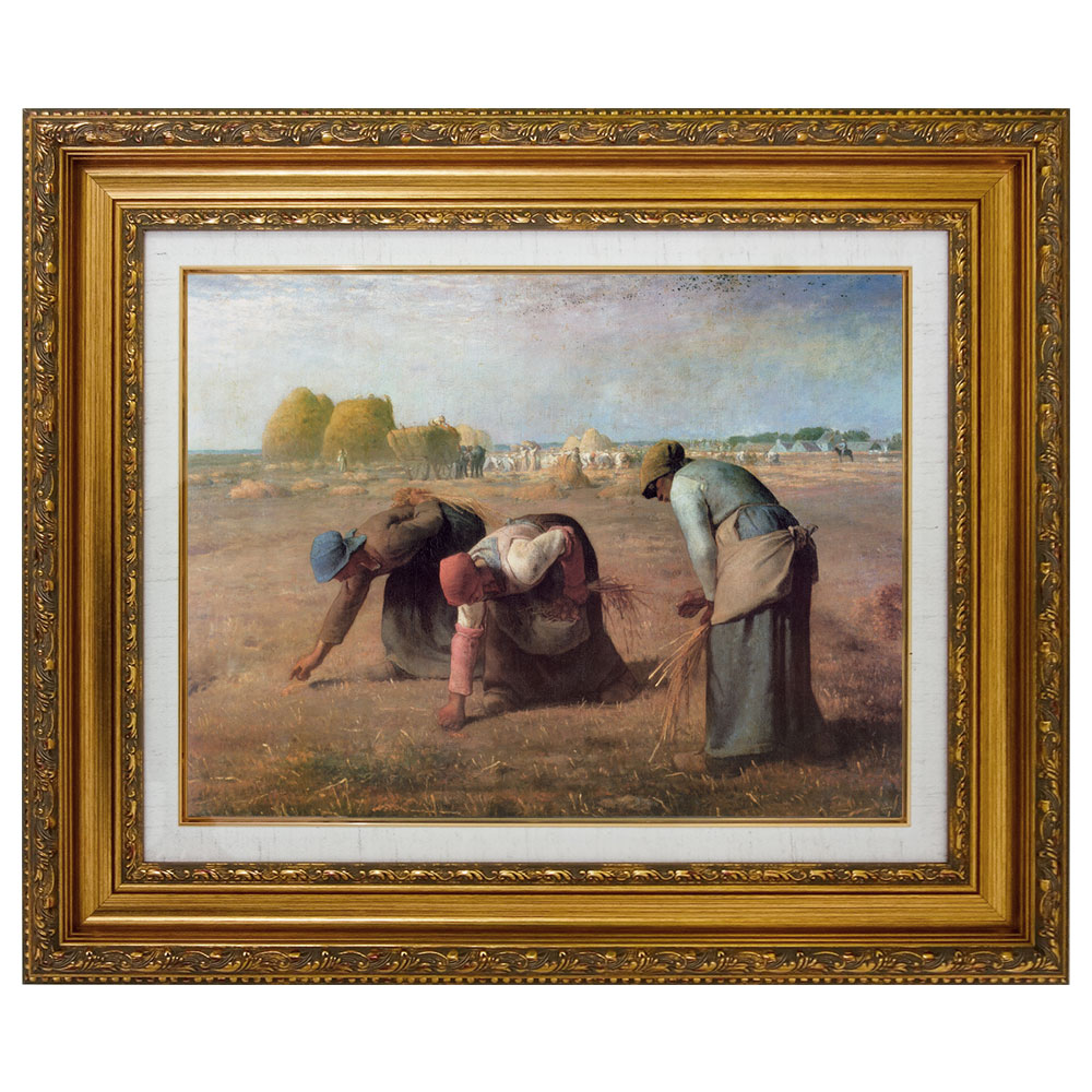 楽天市場】【在庫限り】 複製画 F6号 ミレー 「落穂拾い」 額入り 絵画