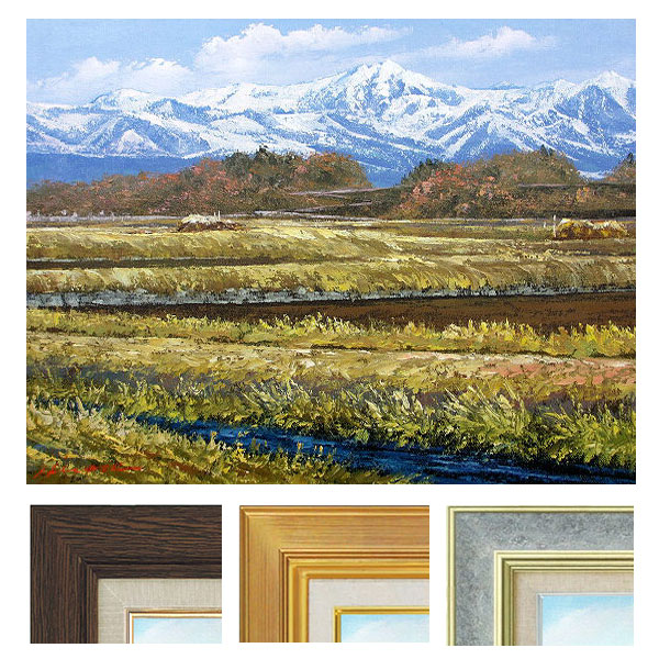 楽天市場】油彩画 F6号 広瀬和之 「八ヶ岳」 真筆 額入り 額装絵画