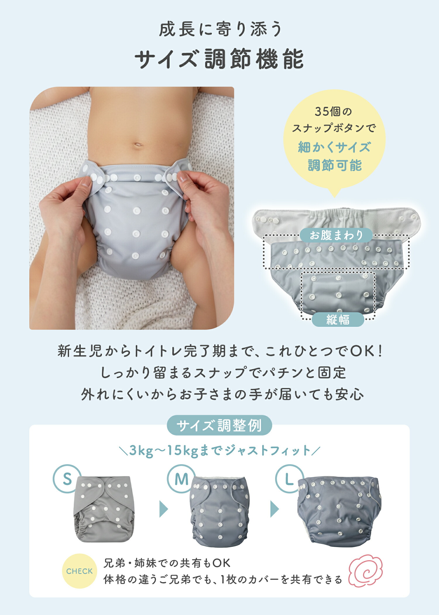 楽天市場】販売ページ有【LINE追加5%OFF】おむつ カバー 新生児 2枚 4